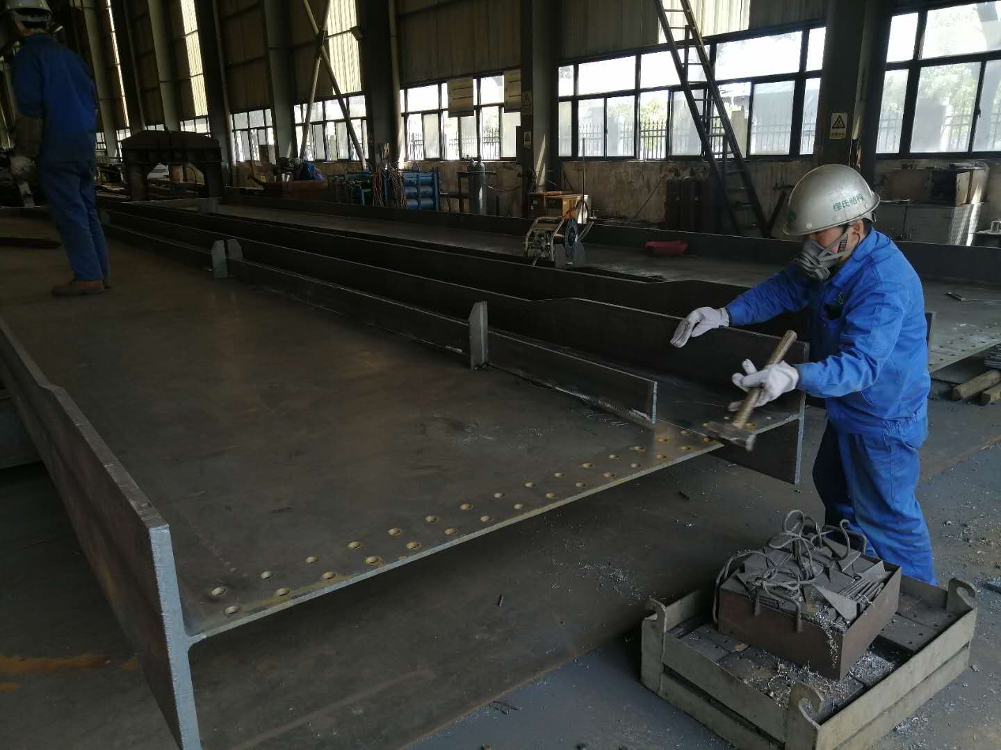 Steel bridge girder fabrication