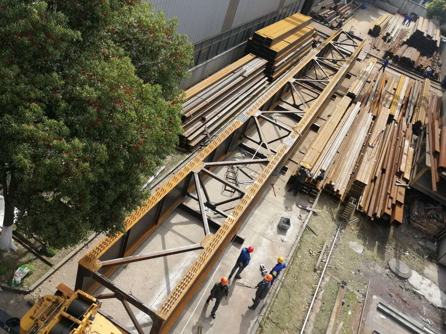 Steel bridge grider fabricated