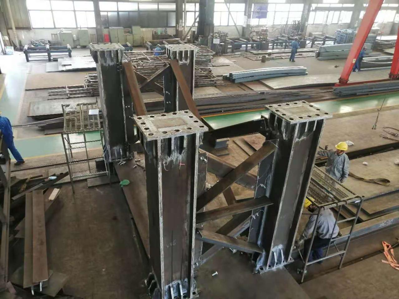 Auxiliary bridge fabrication - Structural steel bridge component