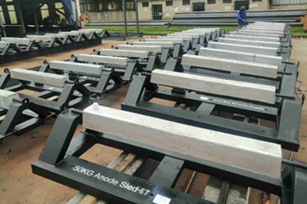 Anode light steel structures