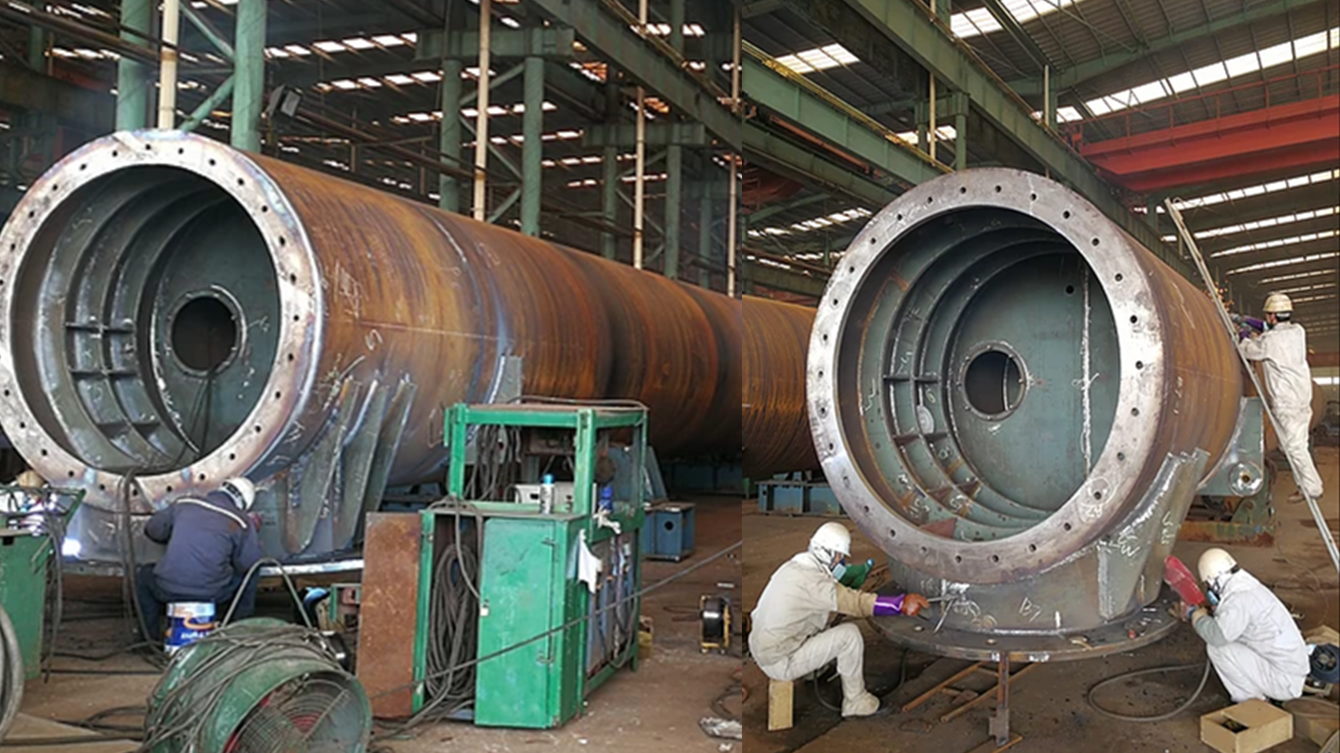 steel dolphin pipes fabrication